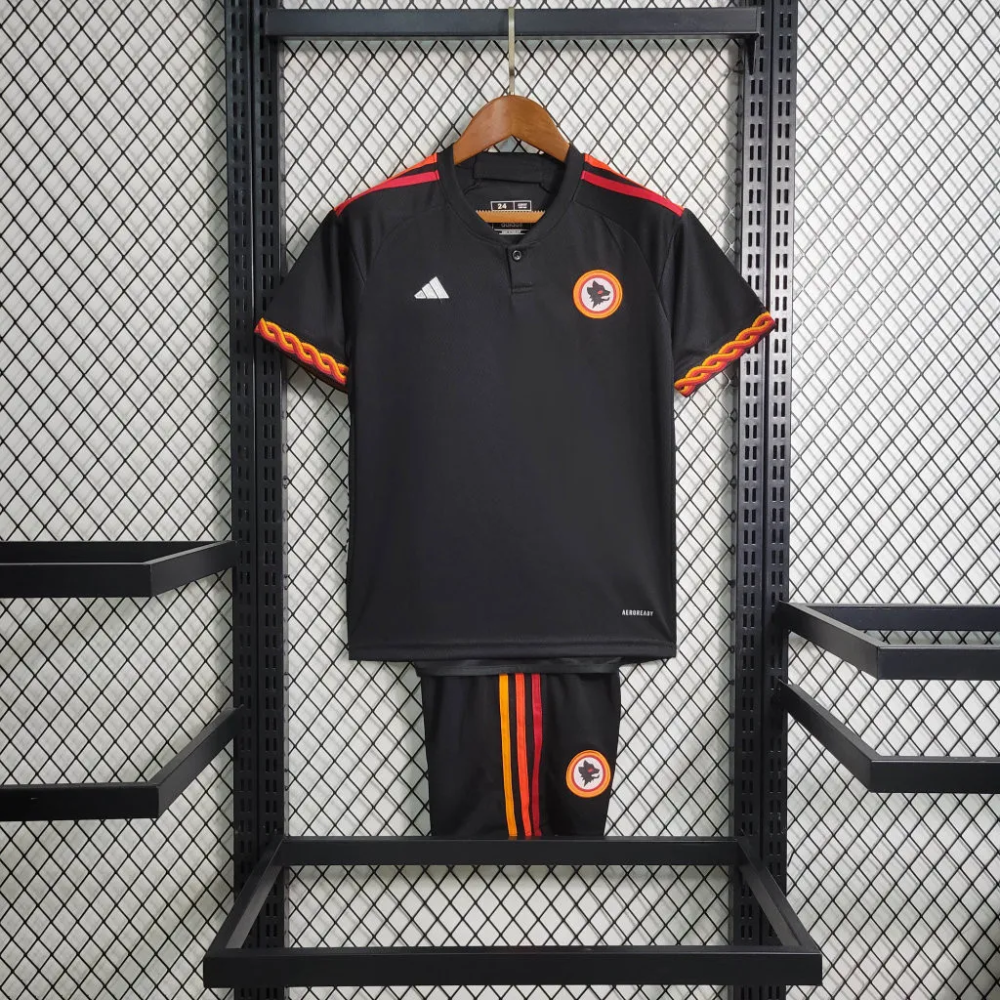 23-24 AS Roma Third Kids Kit