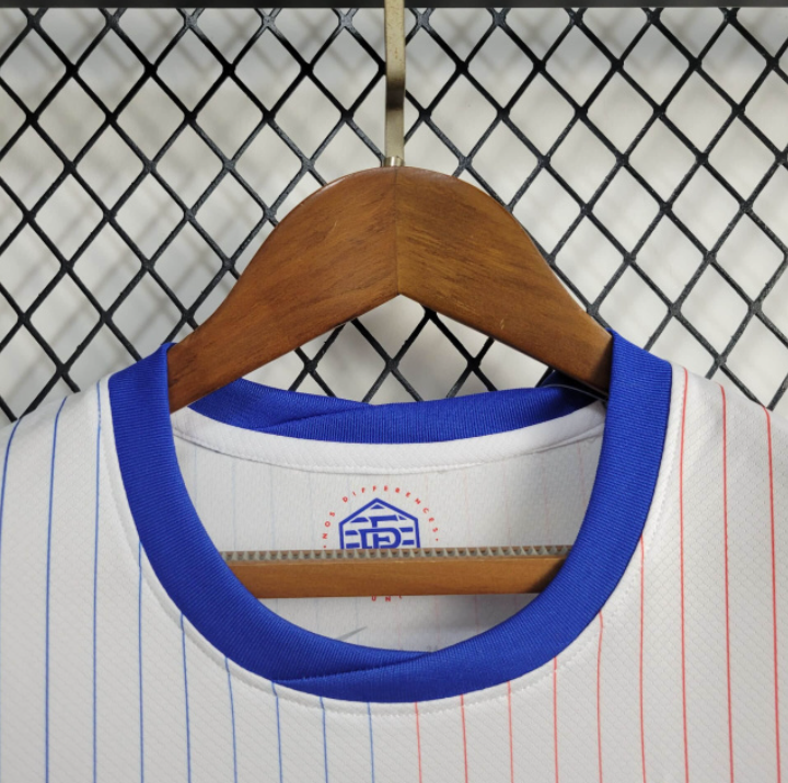 2024-25 France Away KIDS CAMAVINGA  GRIEZMANN GIROUD MBAPPE DEMBELE T. HERNANDEZ Football jersey