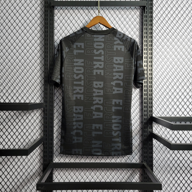 2022 Barcelona Black Training Suit Football jersey