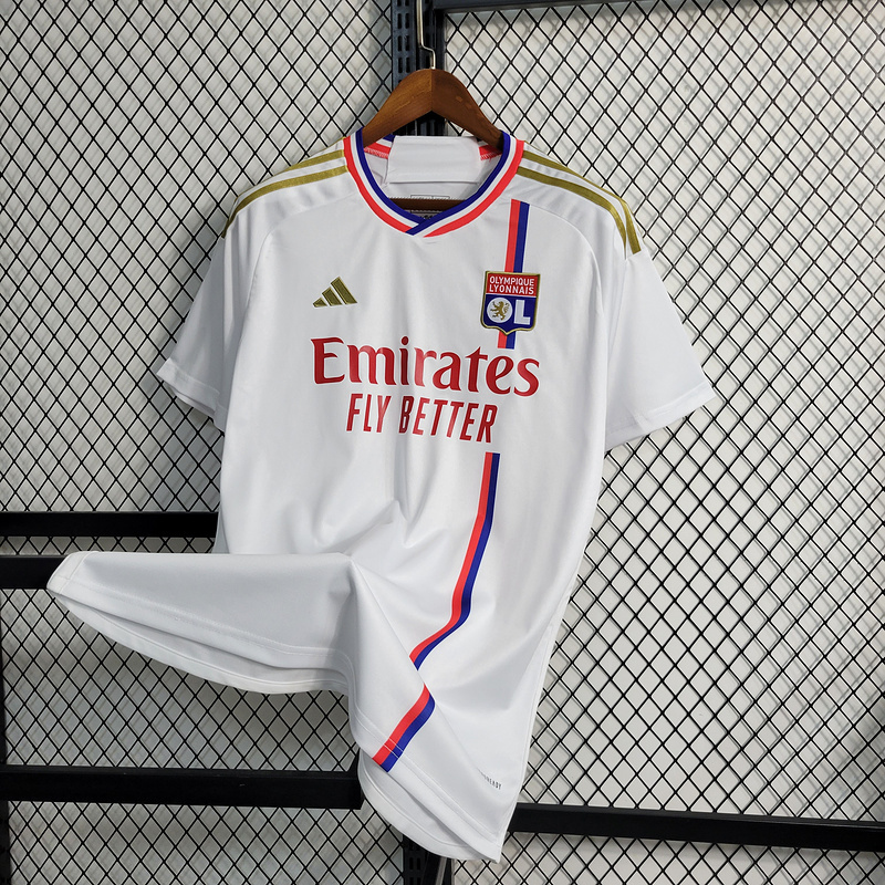 2023-24 Lyon Home soccer jersey