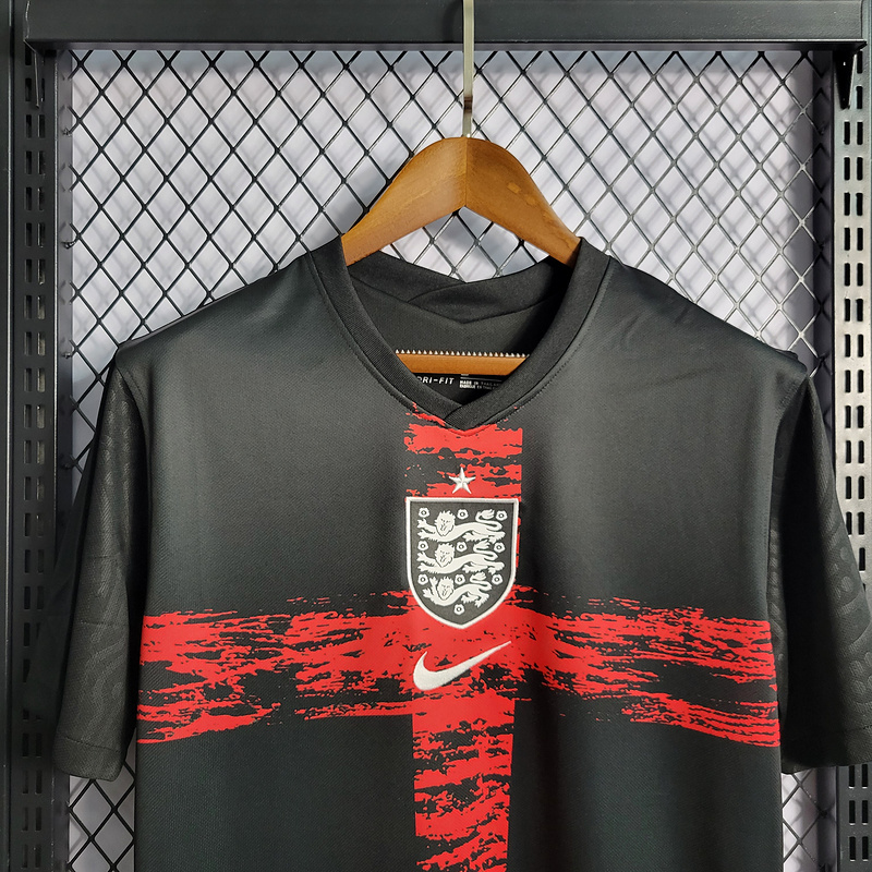 2022 England Pre-Game Black Football jersey