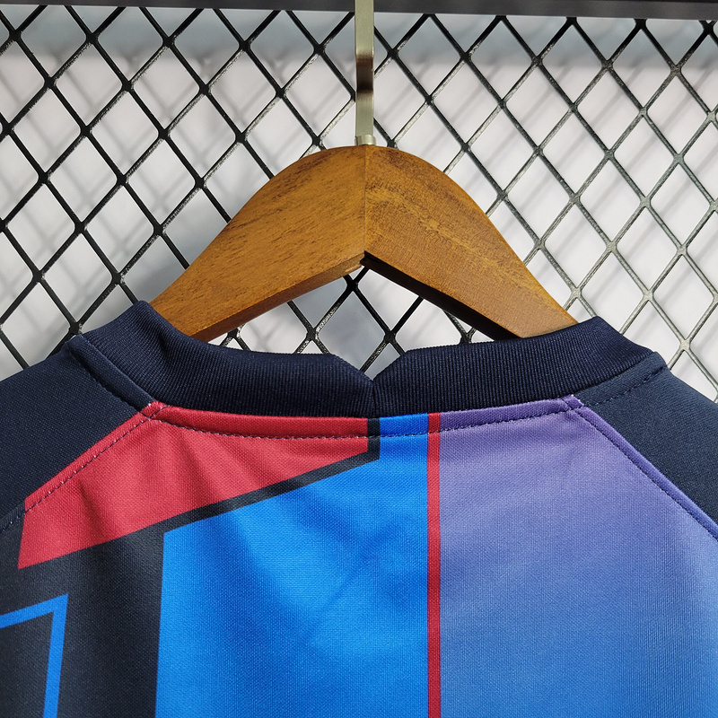 Retro  2021-22 Barcelona Training Vest  PEDRI PIQUE DEMBELE MEMPHIS F.DE JONG