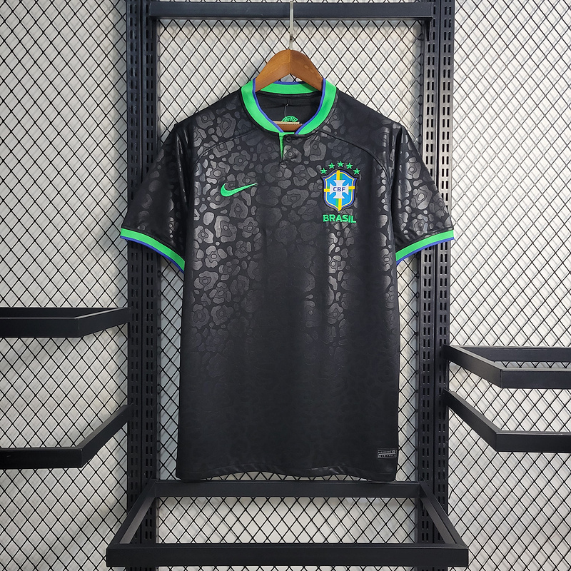 2022-23 Brazil black leopard national team  VINI JP PAPHINHA CUNHA NAYMAR JR L.PAQUETA Football jersey