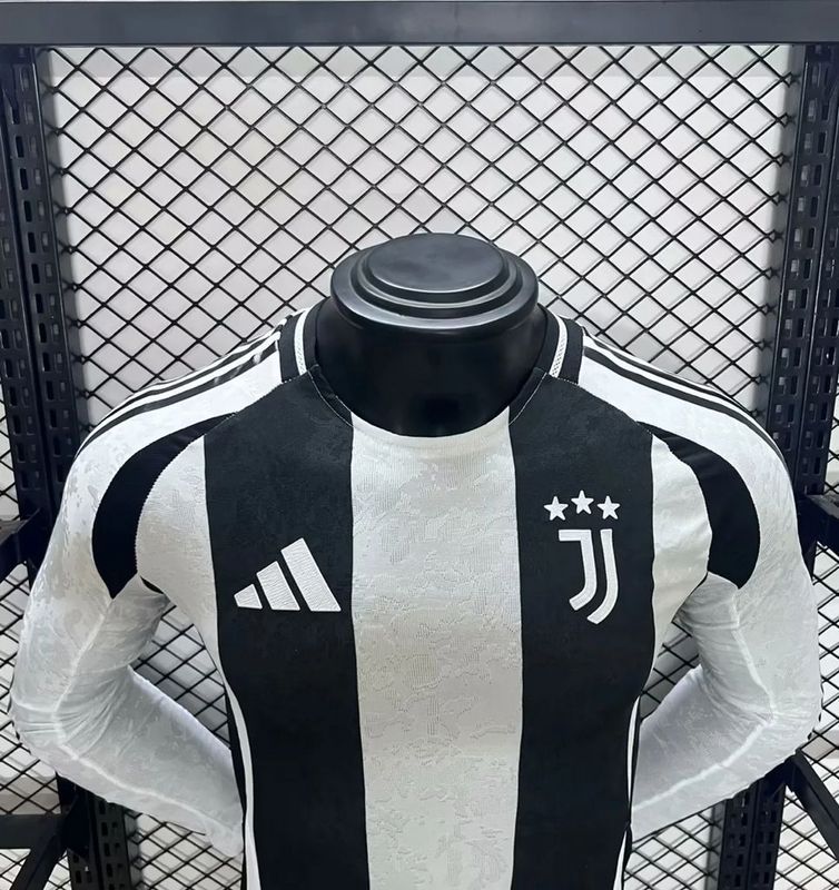 Player Long Sleeves 2024-25 Juventus Home VLAHOVIC Football jersey