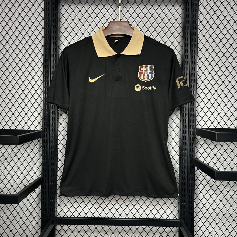 2024-25 Barcelona Polo Black Football jersey