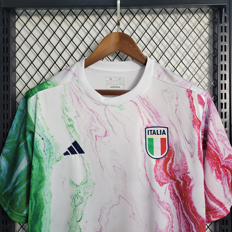 2023-24 Italy training uniform pink  VERRATTI BARELLA ADRIAN VERRATTI DEL PIRO Football jersey