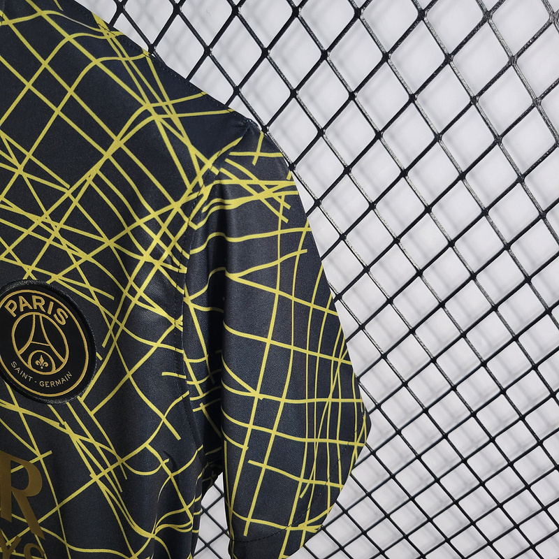 22-23 PSG Training Suit Black and Gold Line