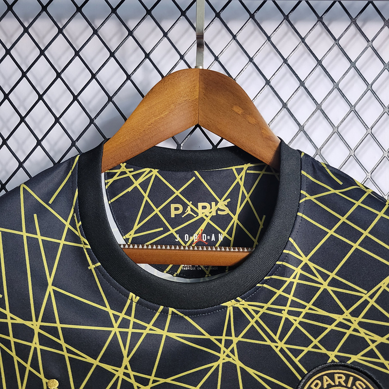 22-23 PSG Training Suit Black and Gold Line