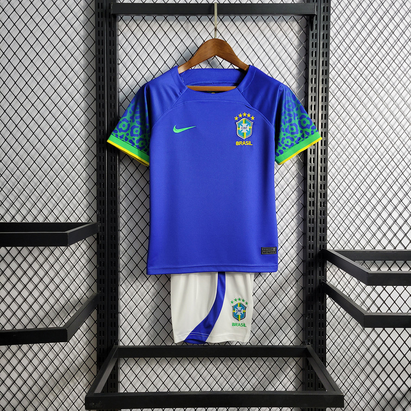 2022-23 Brazil Away Kids VINI JP PAPHINHA CUNHA NAYMAR JR L.PAQUETA Football jersey