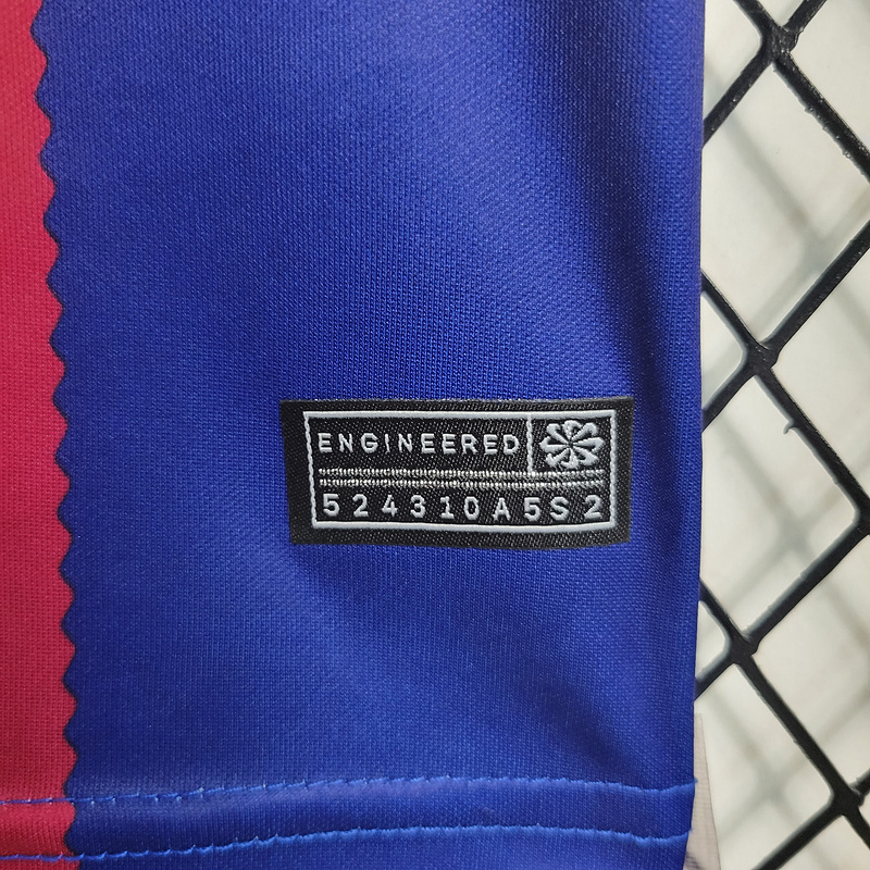 2023-24 KIDS Barcelona Home  GAVI LEWANDOWSKI F. DE JONG PEDRI FERMíN Football jersey