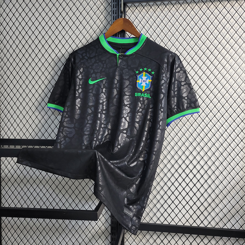 2022-23 Brazil black leopard national team  VINI JP PAPHINHA CUNHA NAYMAR JR L.PAQUETA Football jersey