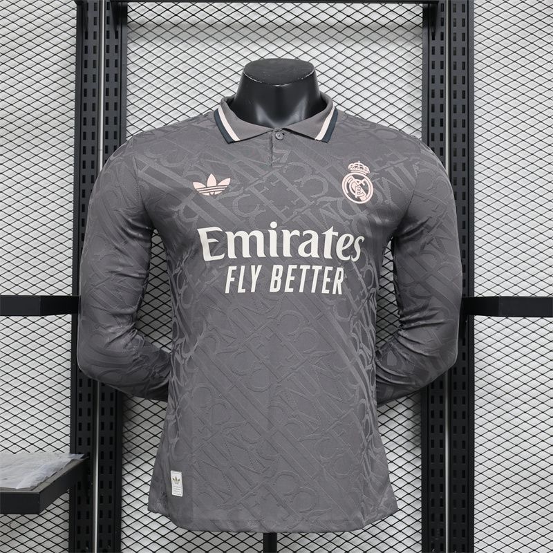 2024-25 PLAYER Real Madrid away long sleeves Football jersey