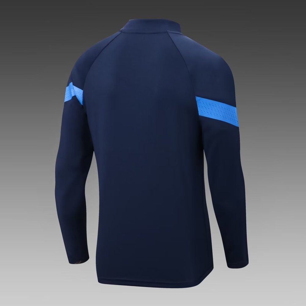 2022-2023 Italian half-pull training suit blue suit