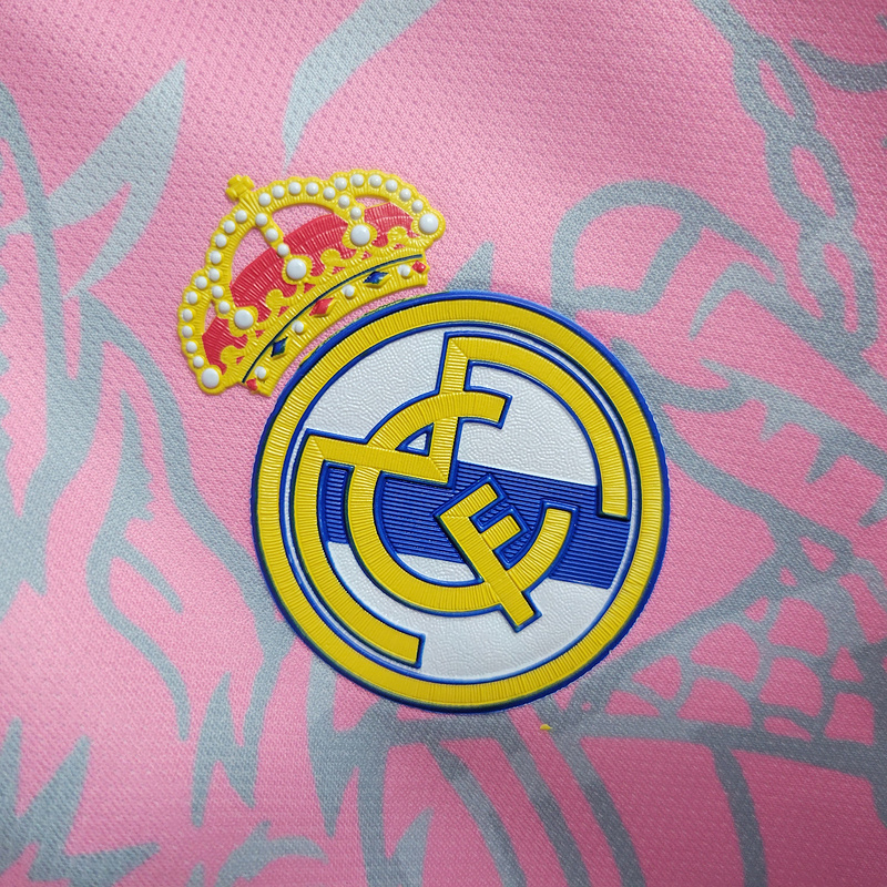 2023-24 Real Madrid Dragon Pink  VALVERDE MODRIC VINI JR. BELLINGHAM CARVAJAL Football jersey