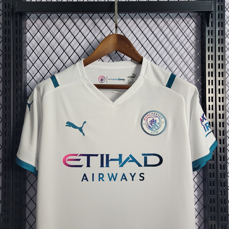 21-22 Manchester City White Soccer Jersey