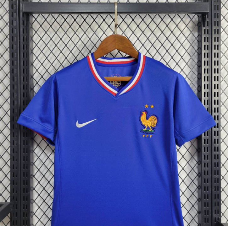 2024-25 Women's France Home CAMAVINGA  GRIEZMANN GIROUD MBAPPE DEMBELE T. HERNANDEZ Football jersey
