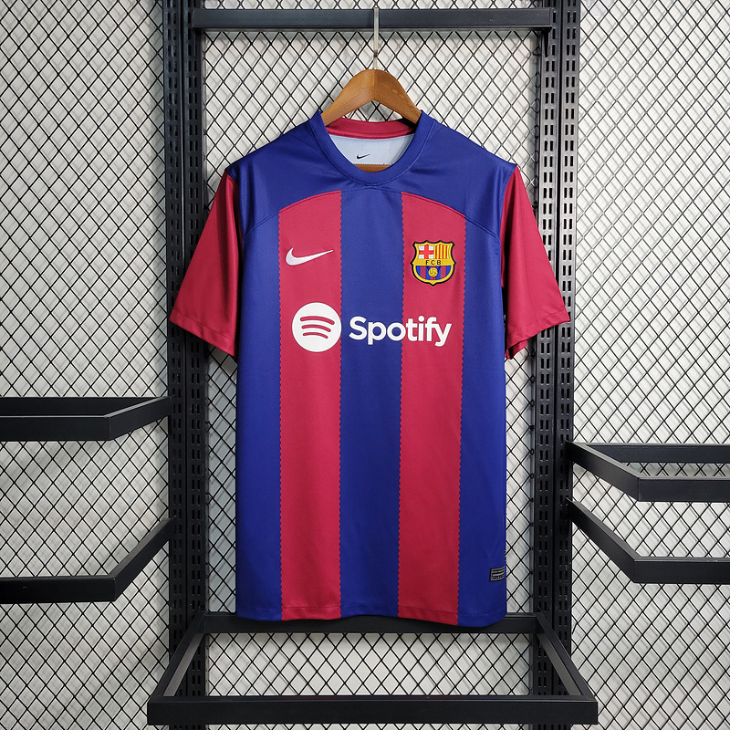 2023-24 Barcelona Home  GAVI LEWANDOWSKI F. DE JONG PEDRI FERMíN Football jersey