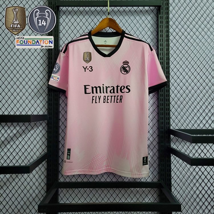 2022-23 Real Madrid Pink Y3 Special Edition Benzema vini jr. KROOS MODRIC Football jersey