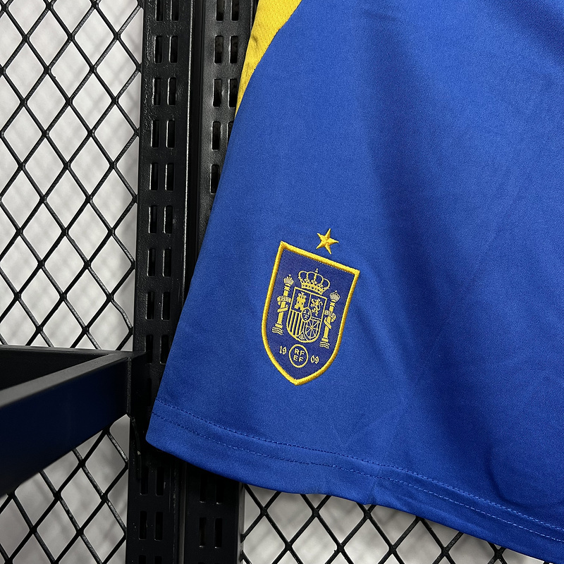 Spain 2024-25 Euro Home Shorts Jersey