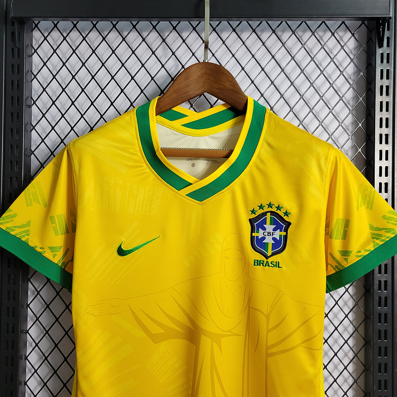 2022-23 Women's Brazil Special Edition Yellow  VINI JP PAPHINHA CUNHA NAYMAR JR L.PAQUETA Football jersey