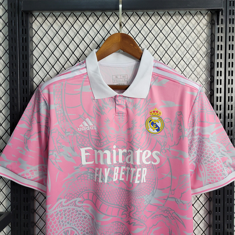 2023-24 Real Madrid Dragon Pink  VALVERDE MODRIC VINI JR. BELLINGHAM CARVAJAL Football jersey