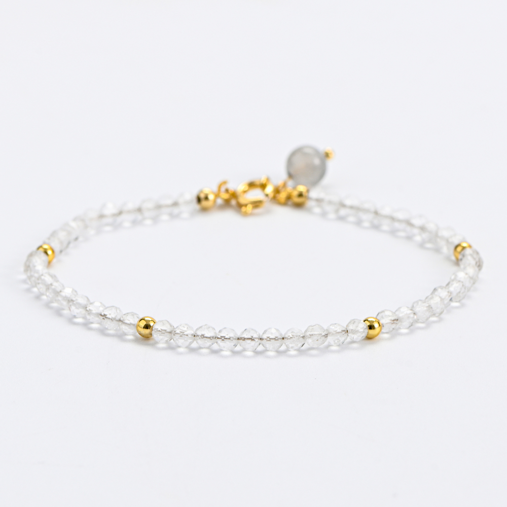 天然白水晶手链