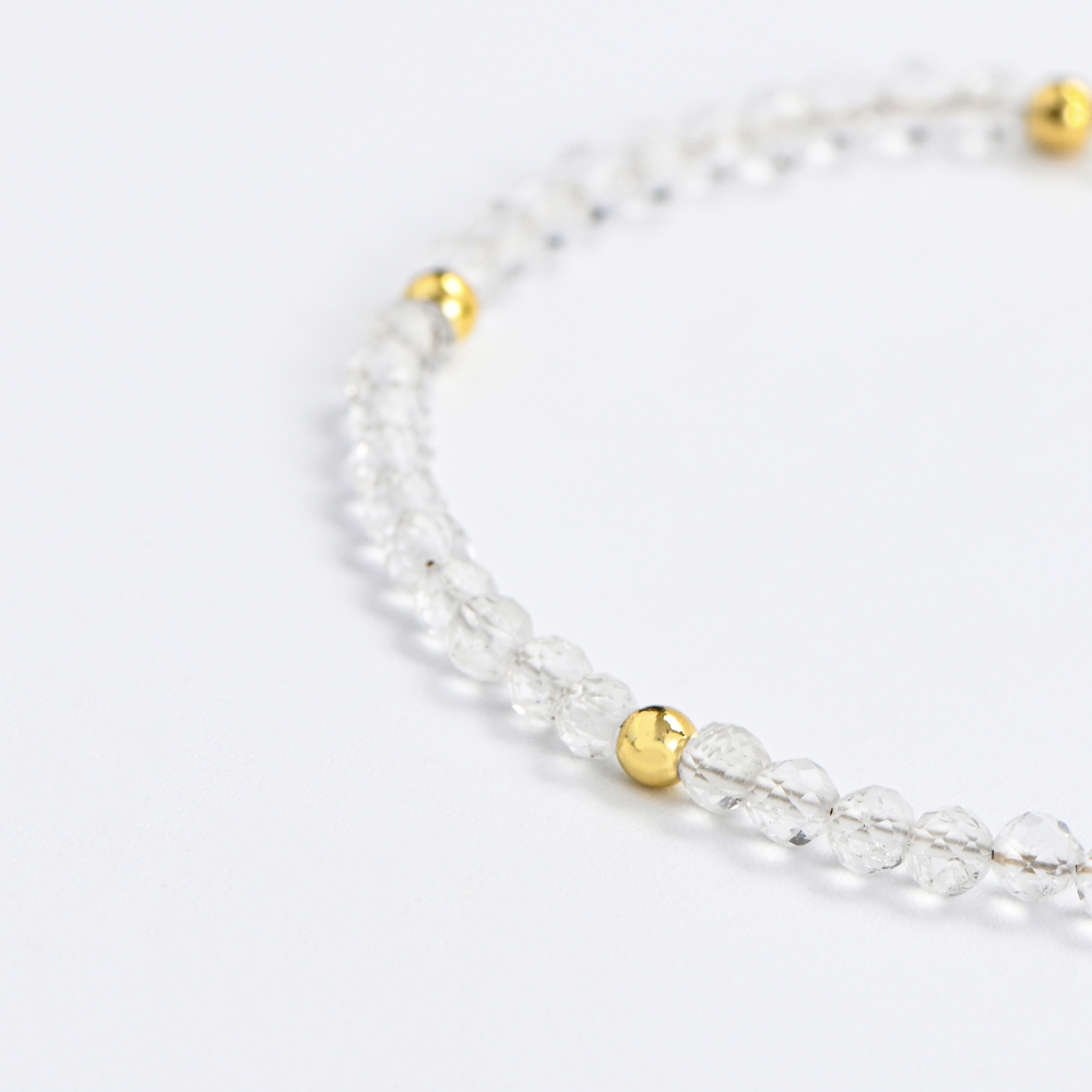 天然白水晶手链