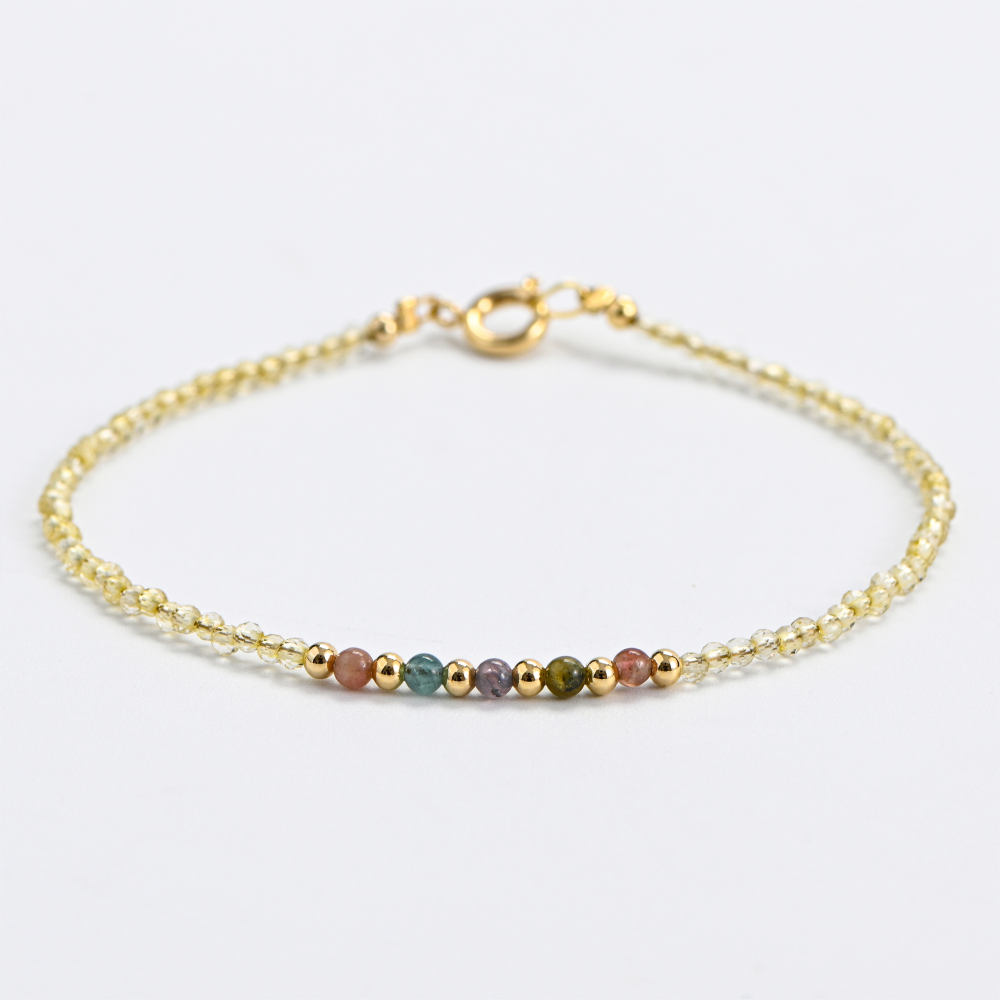 天然黄水晶+天然碧玺