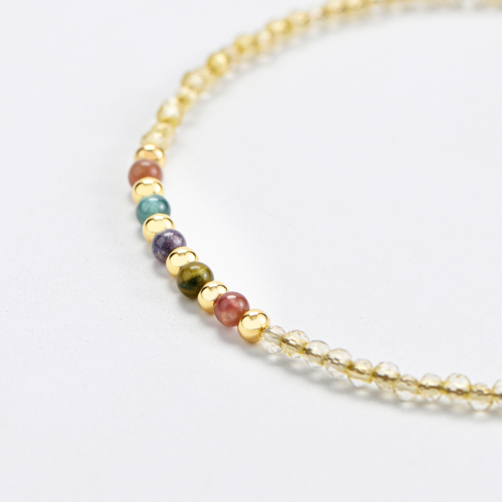 天然黄水晶+天然碧玺