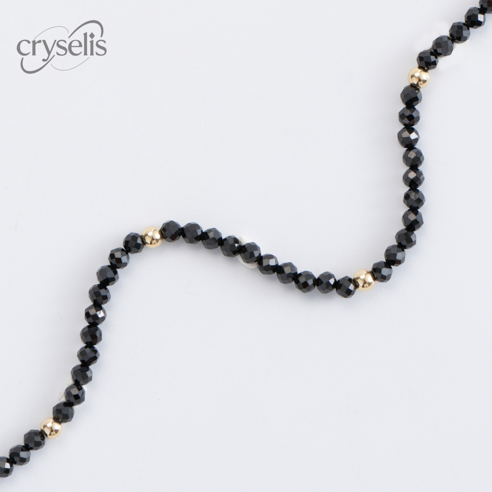 Faceted Black Spinel Bracelet