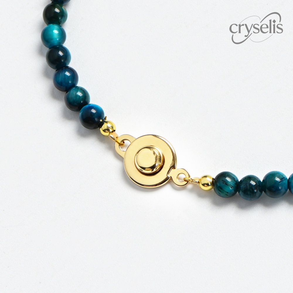 Natural Blue Tiger's Eye Bracelet