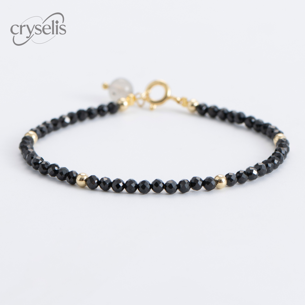 Faceted Black Spinel Bracelet