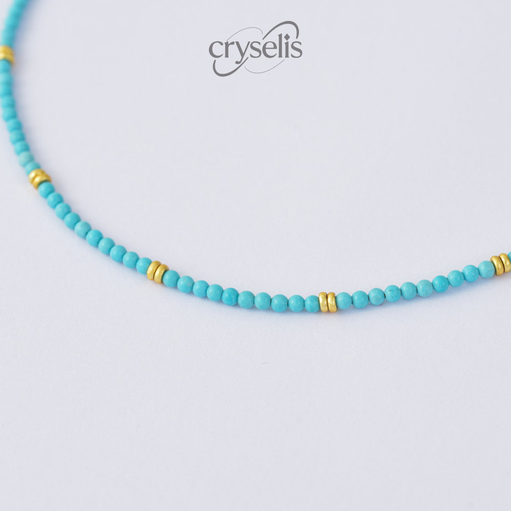 Turquoise Eye-Shaped Necklace