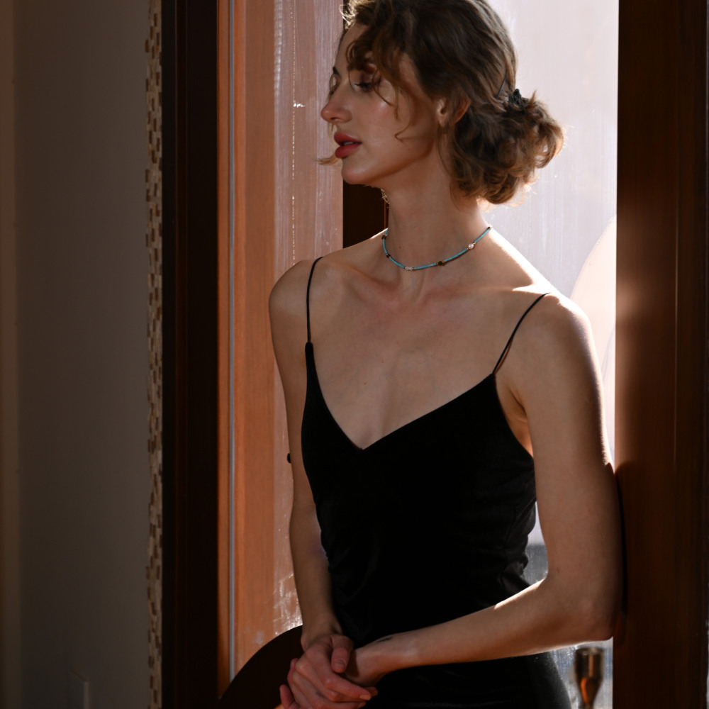 Turquoise Collarbone Chain