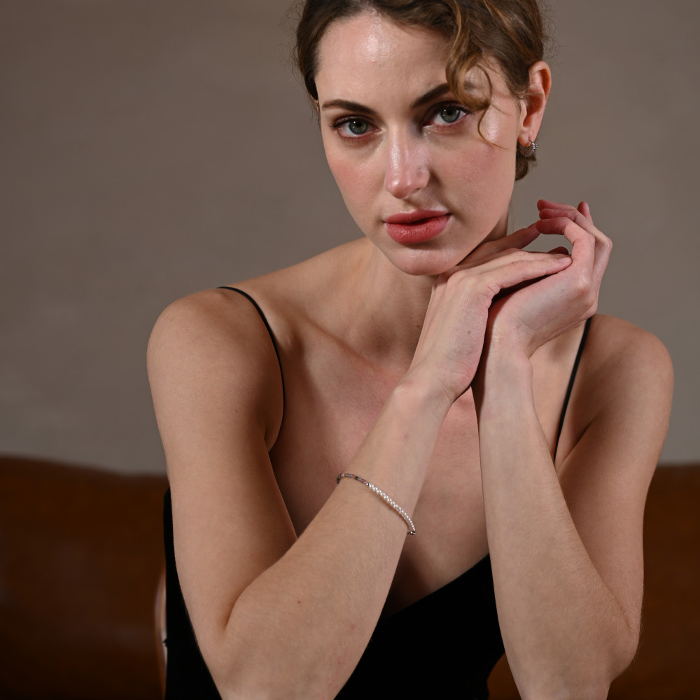Cryselis Custom Gemstone Bracelet – Pearl Tourmaline Healing Bracelet