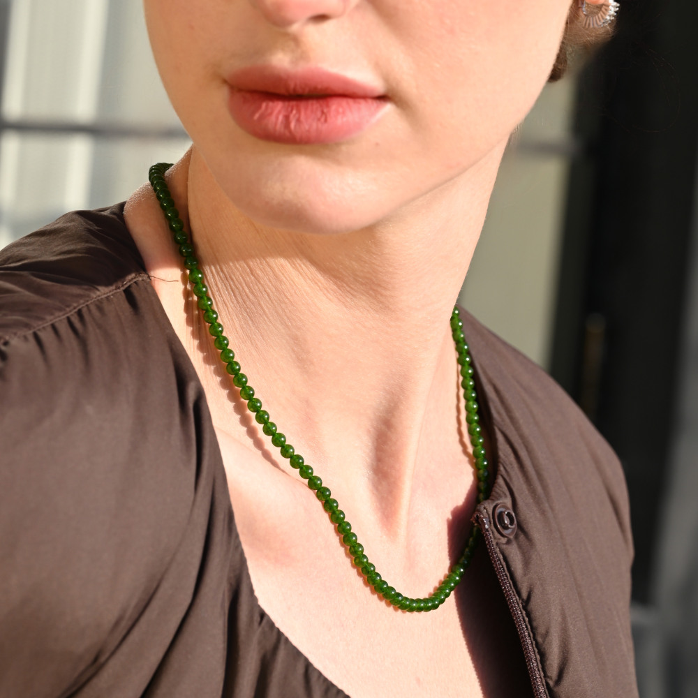 Cryselis Custom Gemstone Necklace – Chrysoprase Healing Necklace