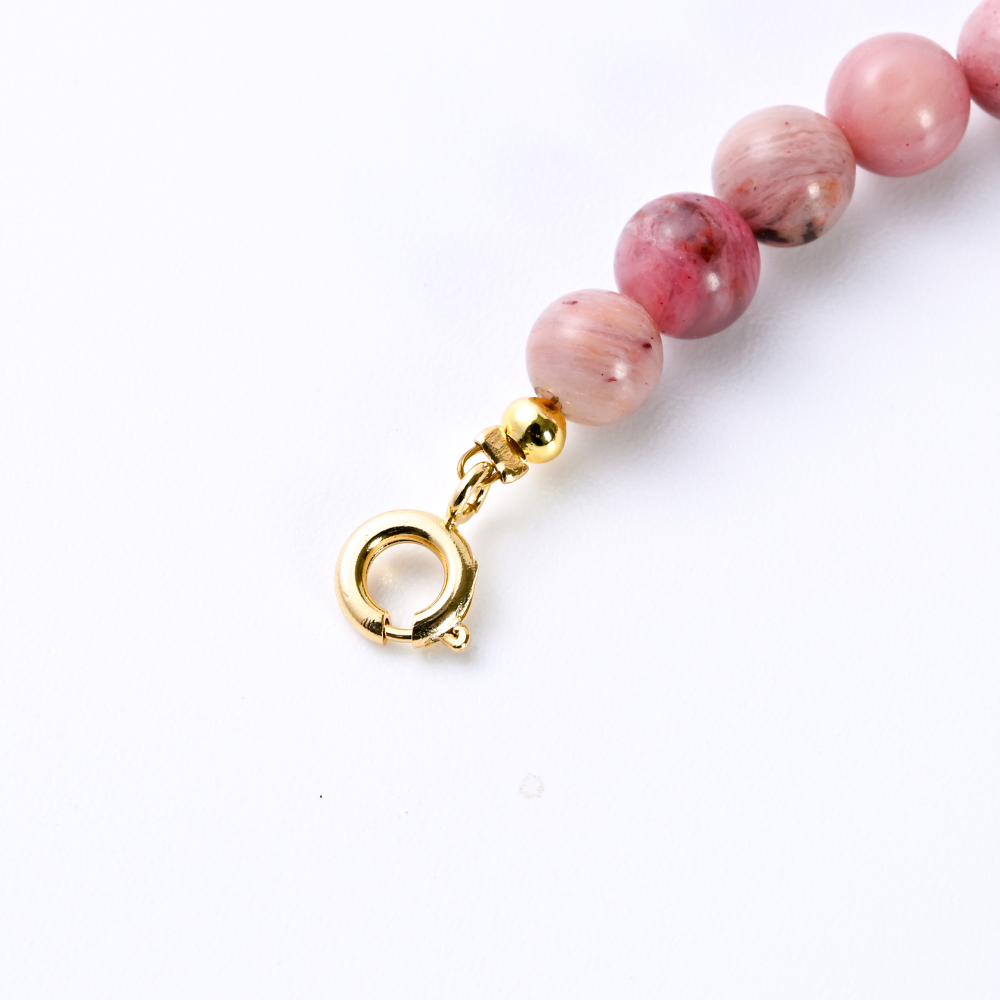Rose Quartz And Pearl Bracelet