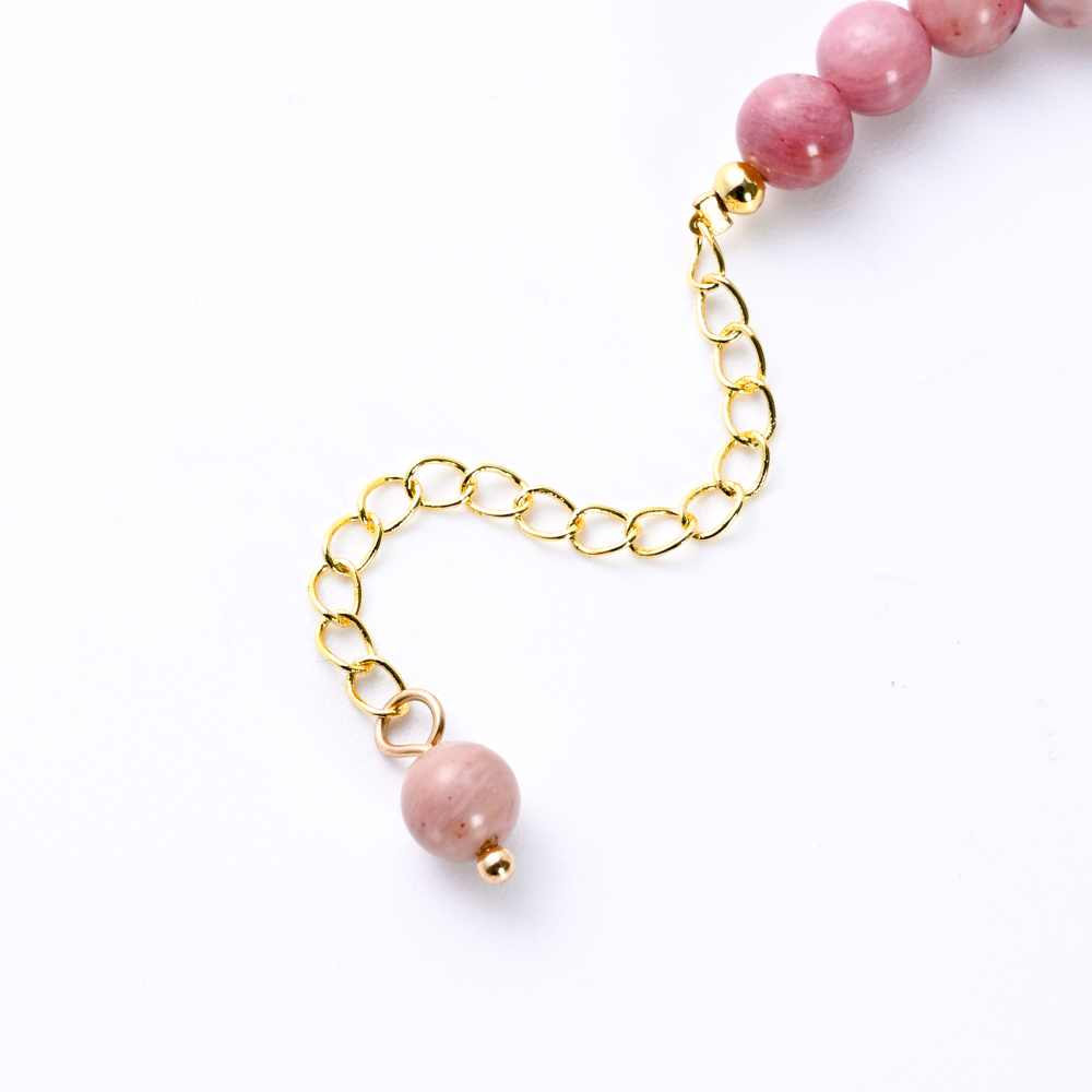 Rose Quartz And Pearl Bracelet