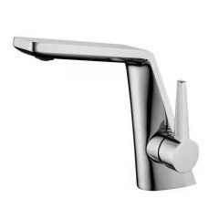 M21002 Single-Handle Faucet: Angular Modern Design with Multi-Finish Versatility