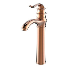 M12003 Vintage Tall Vessel Faucet: Ornate Design with Multi-Finish Charm