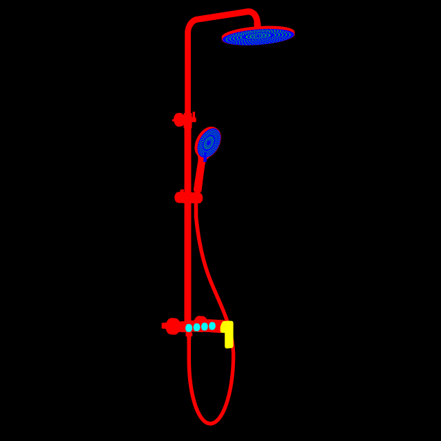 YOLO Shower Faucet – Modern Faucet Bathroom Black Faucet Bathroom Luxury Bathroom Fixture