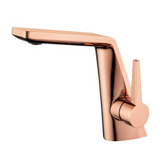 M21002 Single-Handle Faucet: Angular Modern Design with Multi-Finish Versatility