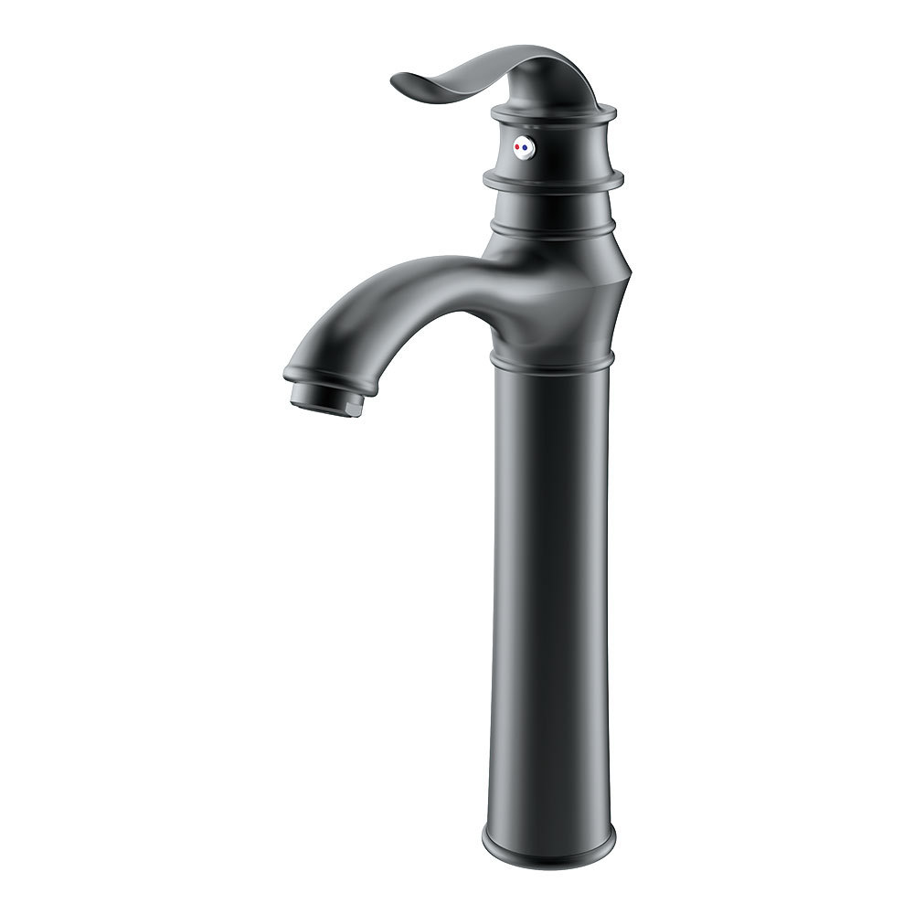 M12003 Vintage Tall Vessel Faucet: Ornate Design with Multi-Finish Charm