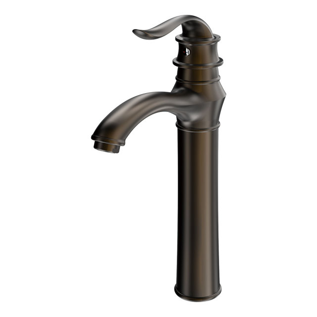 M12003 Vintage Tall Vessel Faucet: Ornate Design with Multi-Finish Charm