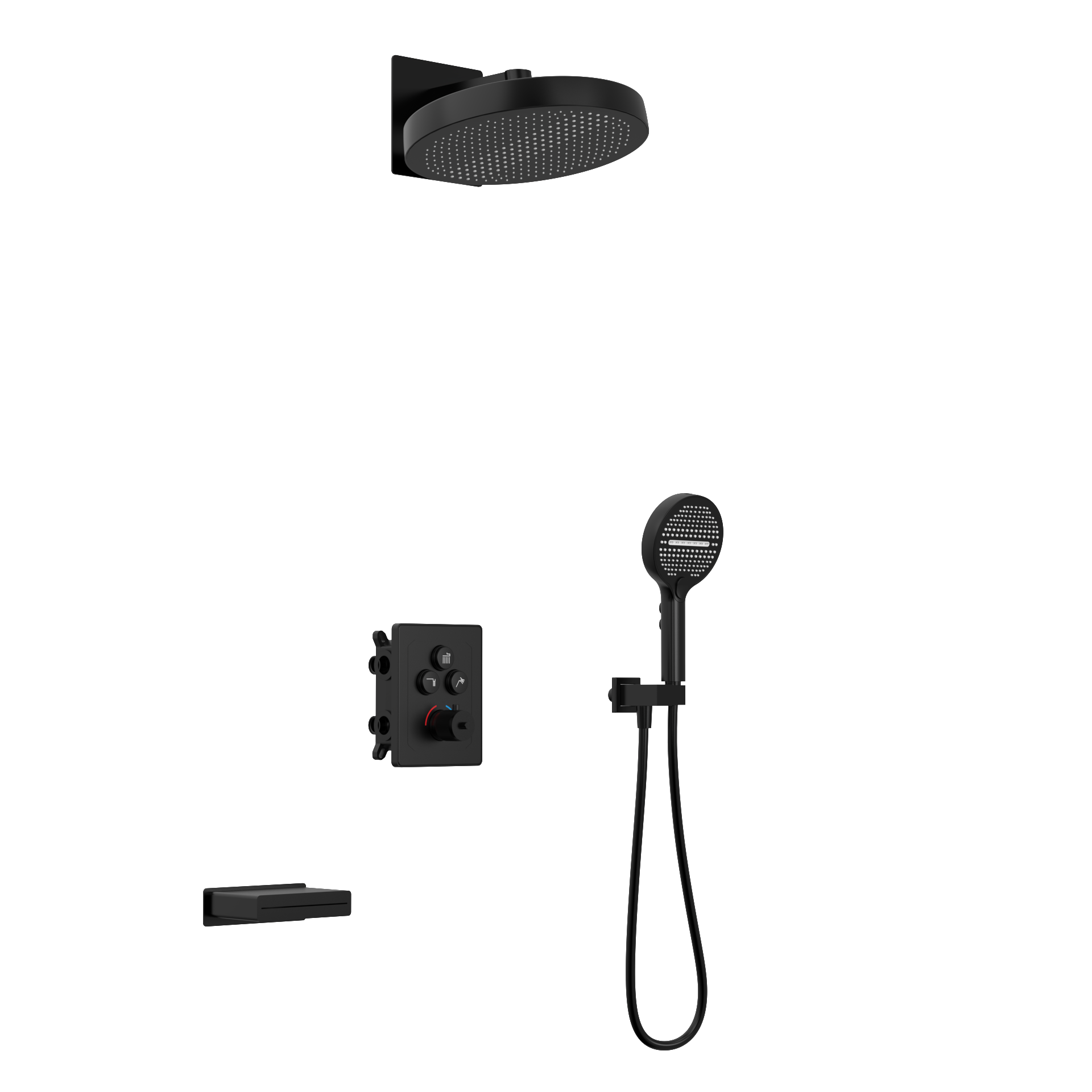 M-0099 Smart Multi-Function Shower System: Modern Design with Customizable Bathing Experience