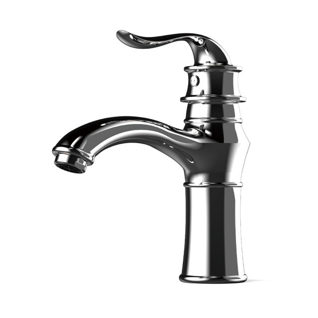 M12002 Vintage Vessel Faucet: Ornate Layered Design with Multi-Finish Elegance