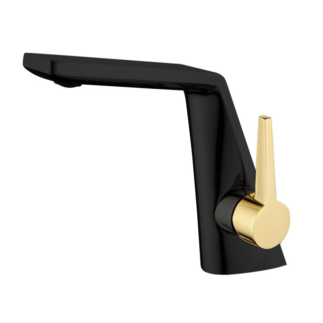 M21002 Single-Handle Faucet: Angular Modern Design with Multi-Finish Versatility