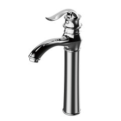 M12003 Vintage Tall Vessel Faucet: Ornate Design with Multi-Finish Charm