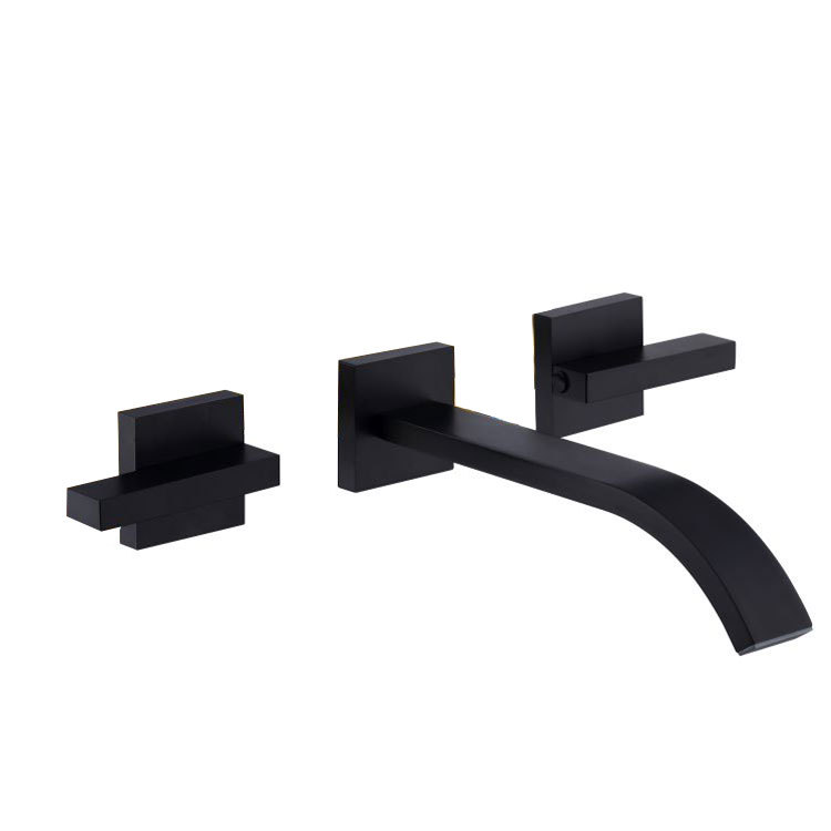 YL-105 Three-Component Wall-Mounted Faucet: Curved Design for Modern Sophistication