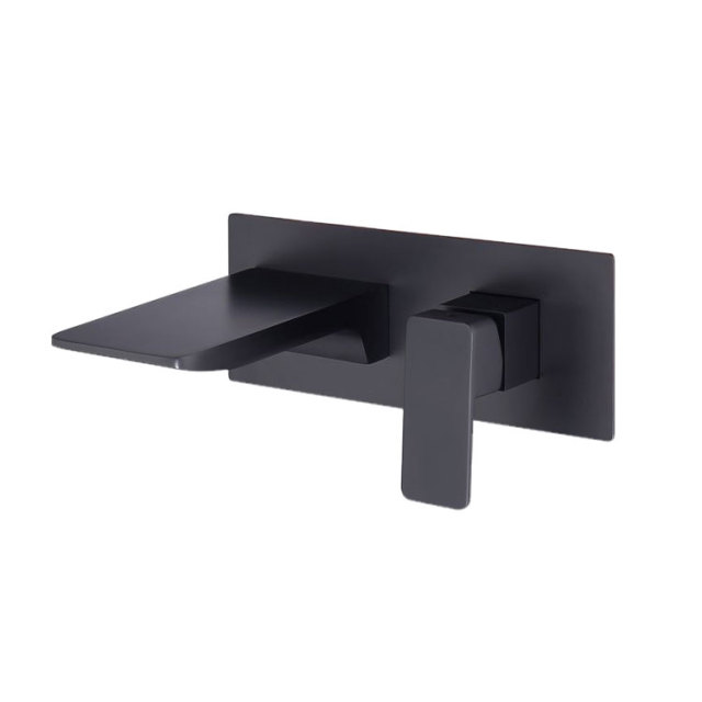 YL-111 Wall-Mounted Vessel Faucet: Sleek Flat-Spout Design for Elegant Spaces